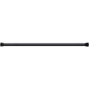 Shower Curtain Rod Shower Curtain Rod Adjustable Plastic Shower Rod Expandable No Drilling for Home Bathroom Kitchen Window Door(Black)