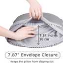 3 x Anti Acne Pillowcase - Queen Size 30x20, Gray, Envelope Style - Oeko-TEX Certified - 75% Viscose Derived from Bamboo, 25% Modal for Smooth, Breathable, Moisture-Wicking Quality