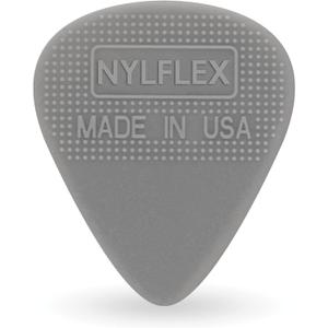 D'Addario Accessories Nylflex Guitar Picks - Nylon Guitar Picks with Grip - Great for Vintage Electric Sounds and Acoustic Strumming - 10 pack, Light (.50mm)