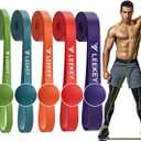LEEKEY Resistance Bands for Working Out, Exercise Bands with Door Anchor,Pull Up Assistance Bands for Men and Women- Strength Bands for Fitness Training, Physical Therapy,Home Workouts
