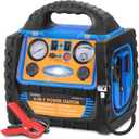 6-in-1 1800 Amp Jump Starter with Air Compressor 260PSI Tire Inflator, 12V Car Battery Jumper Starter Booster Pack for Truck Automotive Battery, Portable Power Station 400W AC Power Inverter
