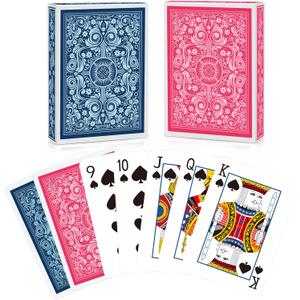 Playing Cards 2 Pack,2 Decks of Cards,Playing Card Games for Adults,Poker Cards Professional,Standard Playing Cards Set,Suitable for Game Night,Various Party Game,Pink/Light Blue