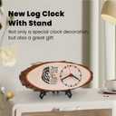 Christian Gifts,Wooden Clock,Desktop Clock,Wooden Silent Wall Clock,Religious Gifts Inspirational Gifts Bible Verse Gifts Birthday Gifts (Jeremiah 29:11)