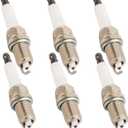 KAX PZFR5F11 Pack of 6 Spark Plugs, Replacement for Accord, Patriot, Compass, Journey, Civic, Elantra, Odyssey, Avenger, Dakota, Pilot, Caliber, OE Spark Plugs(SPP014) (White Silver)