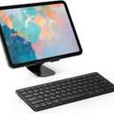 OMOTON Bluetooth Keyboard Compatible with iPad A16 11th 10th Generation, iPad 10.2 (9th/8th/7th), iPad Pro 13/12.9/11 inch, iPad Air/Mini and More iOS Devices, Black