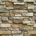 Pack of 2, Timeet Peel and Stick Wallpaper Brick Wallpaper 17.7"×118.1" Stone Brick Contact Paper Waterproof Self Adhesive Removable Wallpaper for Walls Backsplash Bedroom
