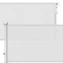 Retractable Baby Gates 2 Pack, 55" Wide Mesh Dog Gate Indoor, 34" Tall Gate for Stairs Doorways Hallways Deck, Child Pet Safety Gate for Indoor Outdoor Home Use, White