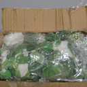 Dolicer 2Pcs 13Ft Artificial Eucalyptus Garlands with Flowers - 8 Roses, Faux Floral Greenery Garlands Fake Flowers Vines for Wedding Table Centerpieces Arch Party Ceremony Backdrop Decor (White)