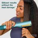 Shark SilkiPro Straight | Wet-to-Dry Hair Straightener + Rapid Blow Dryer | 3 Interchangeable Combs | Ultra-Fast Drying | No Heat Damage | for All Hair Types | Rose Petal | HT400PK