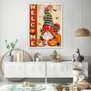 JFYHAB Halloween Gnome Pumpkin Diamond Painting Kits for Adults Weclome Diamond Art Kits for Adult Beginner, DIY Full Drill Skull Diamond Dots Paintings with Diamonds 5D Gem Art Decor 16x12 Inch