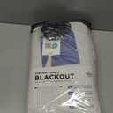 INOVADAY 100% Blackout Curtains for Bedroom, Black Out Curtains 84 Inch Long, Clip Rings Linen Blackout Drapes, Thermal Insulated Room Darkening for Living Room, 2 Panels  Beige,W50xL84