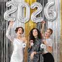 4 x KatchOn, Silver 2026 Number Balloons - 16 Inch | 2026 New Year Balloon | 2026 Balloon | Silver Foil Balloons 2026 For New Years Decorations 2026 | New Years Eve Party Supplies 2026 | NYE Decorations