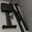 Keyboard Stand and Bench Set, Heavy Duty Double-X Keyboard Stand, Adjustable Digital Piano Stand with Lockable Straps (Piano Keyboard Stand x 1, Piano Bench x 1)