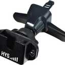 HYS Car Mount Air Vent Holder with Metal Hook Clip, Stable Handheld CB Radio/Remote Speaker Mic Holder - Car Vent Mobile Amateur Radio with Belt Clip&Universal Round Knob Base Mount