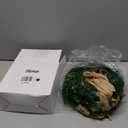 Hotop 6 Set Mini Wreaths for Kitchen Cabinet 12 Inch Small Christmas Wreath with Burlap Ribbon Red Berry and Eucalyptus Leaves for Xmas Window Front Door Fireplace Chair Farmhouse Hanging Decor