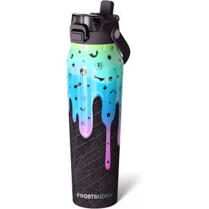 Frost Buddy 32oz Insulated Water Bottle with Straw & Chug Lid | Leak-Proof Stainless Steel | 24-Hours Cold | Sweat-Proof, Cup Holder Friendly | Ideal for Gym, Travel, Sports & Everyday Hydration (I Scream For Ice Cream)