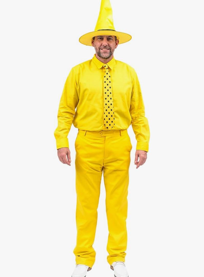 Curious Monkey Man in The Yellow Hat Costume Halloween Costume Cosplay Size XXL