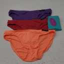 Avidlove Underwear Men's 4 Pack Classic Low Rise Stretchy Hip Briefs Bikini M Blue/Orange/Light Purple/Dark Red