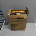 Pinkunn 12 Pcs 13'' Large Divided Plates Reusable Unbreakable Wheat Straw Plates 5 Compartment Lunch Trays Bulk Microwave Dishwasher Safe Food Portion Control Plates, Orange, Yellow, Green, Blue