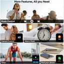 Smart Watch for Women Android/iPhone: Fitness Tracker Smart Watches Rose Gold IP68 Waterproof Bluetooth Calls Answer&Make 1.85" Smartwatch Activity Pedometer Heart Rate SpO2 Monitor 120+ Sports Model