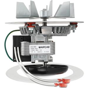 MARGAR Replacement 812-3381 Combustion Blower Motor, Exhaust Blower Fan for Quadra-Fire CB1200 & CB1200i, 812-3381 Exhaust Fans Compatible with Heatilator Eco Choice CAB50, PS50, PS35 Pellet Stoves