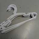 10 Pack White Plastic Nursery Hangers Nonslip Baby Coat Hangers Space Saving Tubular Hangers for Kids Children Clothes