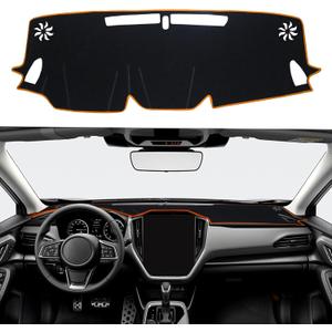 Dash Cover for Crosstrek 2026 2025 2024 Dashboard Cover Mat Center Console Carpet Protector Sunshield Pad Non Slip No Glare Dash Board Cover Custom Fit Interior Accessories, Gray Trim
