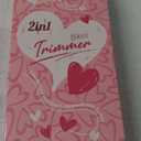 Bikini Trimmer for Women - Painless Electric Razors for Silk Skin,Cordless Body Shaver for Trip,Replaceable Lady Facial Razor, IPX7 Waterproof&Easy Cleaning, Ceramic Blade, USB Charge Dock Pink