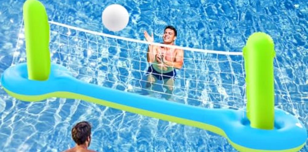 Jasonwell Pool Toys Games  - Pool Volleyball Net
