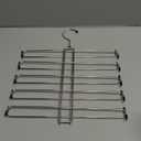 ZEDODIER Scarf Organizer Scarf Hanger for Closet, Rotatable Sturdy Hijab Holder Holds 20 Scarves, Space Saving Closet Organizers and Storage, Silver (1 Pack)