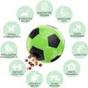 Dog Treat Ball - 4.61Inch Interactive Treat Dispenser for Large & Small Dogs, Giggling Sound, Keeps Dogs Busy