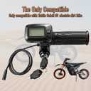 Throttle for Tuttio Soleil 01 Electric Dirt Bike, 48V LCD Display w/M Button, Tuttio Ebike Throttle Integrated Display, Only Fit Tuttio Soleil01 (No Non-M), Tutti Soleil 01 Accessories for Teens