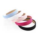 Wisecy Headbands for Women Non Slip Trendy Headbands for Women's Hair 1 inch Wide Cute Head Bands for Girls, Elastic Hair Bands for Women's Fashion Accessories (5Pcs) (Black, blue, rose red, pink, white)