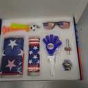 Soccer Fan Gear Set for 2026 World Tournament, Soccer Party Favors Kit with Flag,Scarf, Face Paint, Clapper, Horn&Glasses,Supporter Accessories for Game Day, Sports Event, Gift