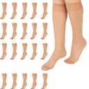 L'eggs Everyday Women's Knee High Stockings, Reinforced Toe, 100% Nylon, One Size (Nude (Pack of 20))