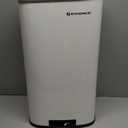 SONGMICS Trash Can with Lid, 8 Gallon Garbage Can, Stainless Steel Small Waste Bin Inner Bucket, Soft Close, Kitchen, White ULTB102W01