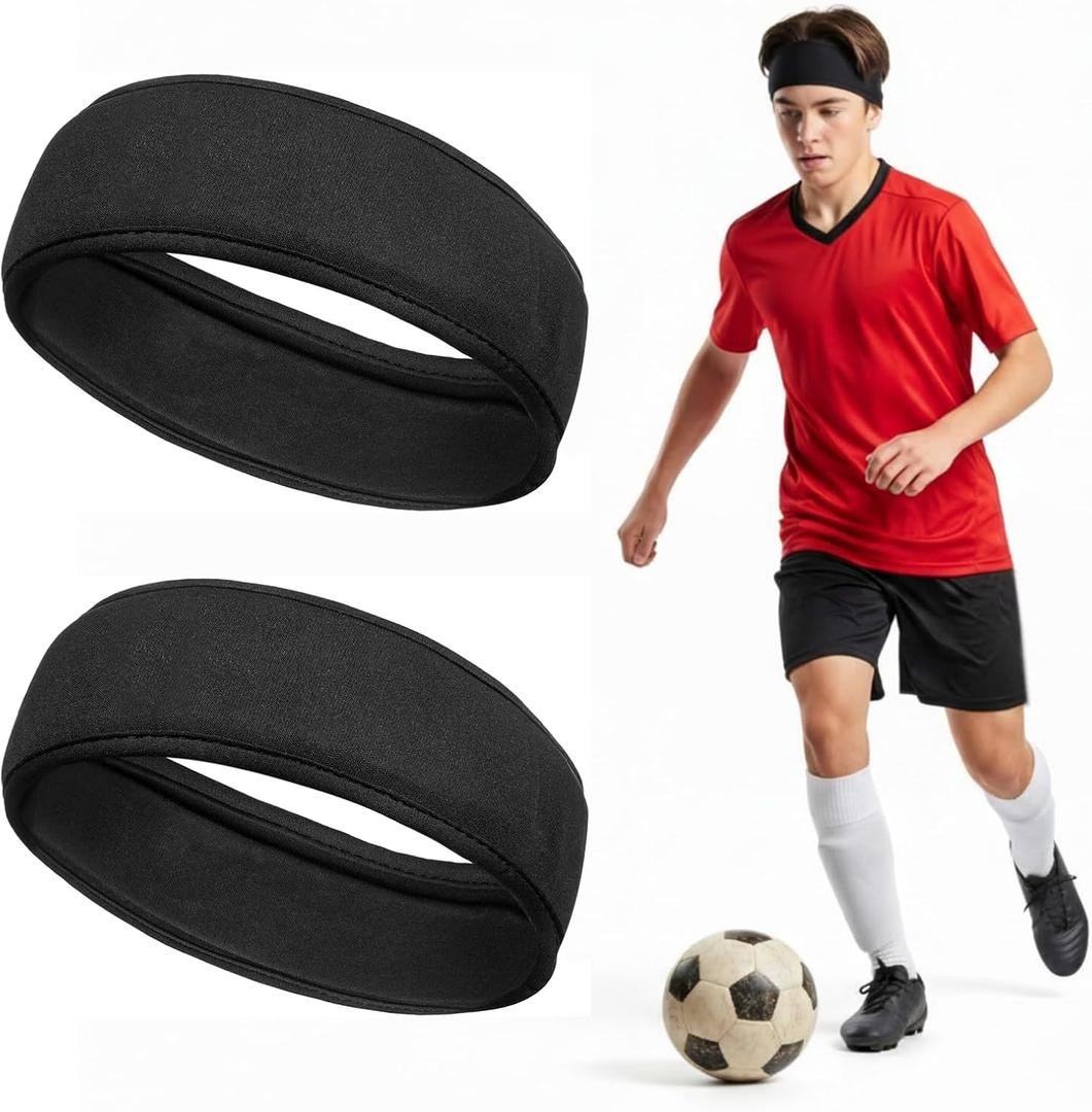 2 Pcs Protective Headgear for Soccer Flag Football Sport Headband with Foam Padded Head Guards Accessories for Women Men Athletic
