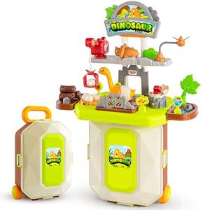 Dinosaur Toys for Kids 3-5, 2-in-1 Workbench Playset, Interactive Toddler Tool Bench, Dinosaur Toys for Boys Girls, Birthday, Christmas