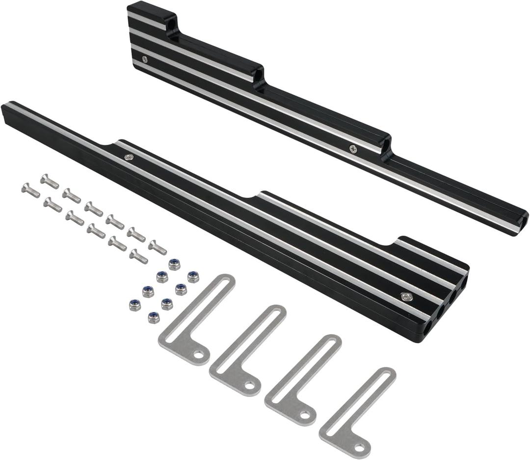 Bevinsee Spark Plug Wire Looms Holders Compatible with Chevrolet SBC BBC 350 396 402 427 454 Engines, Compatible with Ford V8 289 302 351W 390 429 460, Billet Aluminum