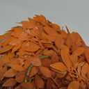 Avoik 3 PCS Artificial Branches 43.3inches Fall Artificial Bamboo Leaves Fake Faux Plastic Tall Stem Autumn Plants for Indoor Outdoor Table Centerpiece Fireplace Halloween Home Decor (Orange)