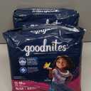 Goodnites Girls' Nighttime Bedwetting Underwear, Size S/M (43-68 lbs), 44 Ct (2 Packs of 22)