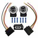 Turn Signal Socket Brake Light Socket & Connector Wiring Pigtail Harness Kit Fit for F-ord F-150 L-incoln MKX M-ercury Mariner 2003-2024(Replace 2U5Z-13411-DA, 2U5Z13411DA, 645-125)
