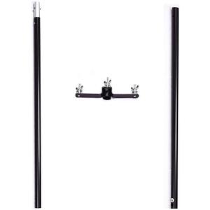 Efavormart 10ft DIY Adjustable Triple Crossbar Kit and Mounting Brackets for Backdrop Stands Efavormart 10ft DIY Adjustable Triple Crossbar Kit and Mounting Brackets for Backdrop Stands