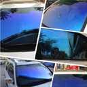 Chameleon Window Tint Film for Cars, Car Window Tint Dark Blue Solar Protection Film Scratch Resistant 65% VLT Windshield Sun Shade Heat & UV Block, 29.52in x 9.84ft