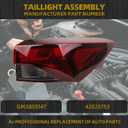 Dasbecan Tail Light Compatible with Chevy Trailblazer L/LS/LT 2021-2023