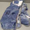 TILLYOU Toddler Flannel Blanket - Warm Cozy Baby Blanket for Boys and Girls, Smooth Cute Lightweight Blanket for Bedding Crib Stroller, 4050 inches, Navy Deer