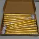 Macarrie 24 Packs Flameless Taper Candles Battery Operated Fake 11 Inch Long Candlelight LED Flameless Candlesticks Flickering Tapered for Christmas Church Prayer New Year Wedding (Gold)