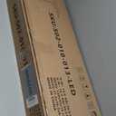 Kingdura 13ft Large Patio Umbrella with Solar Lights, Double-Sided Rectangle Outdoor Table Umbrella with Base Included, 12 Reinforced Ribs, 48 Led Lights, Crank Lift for Market Pool Deck, Beige