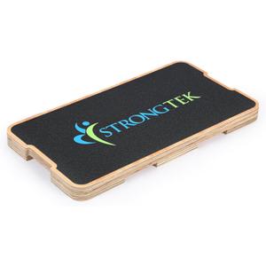 StrongTek Resistance Band Training Platform, Heavy-Duty Bamboo/Wood Board for Safe & Stable Resistance Workouts, Non-Slip, 1000 lbs Capacity for Arms, Shoulders, Core, Back & Legs