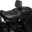 Driver Passenger Solo Seat Backrest Kits Compatible With For Harley Touring Street Road Glide FLHX FLTRX ST 2024 2025 2026 (Black)